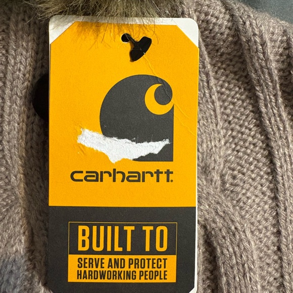 Carhartt Mauve Cable Knit Beanie - Picture 3 of 4